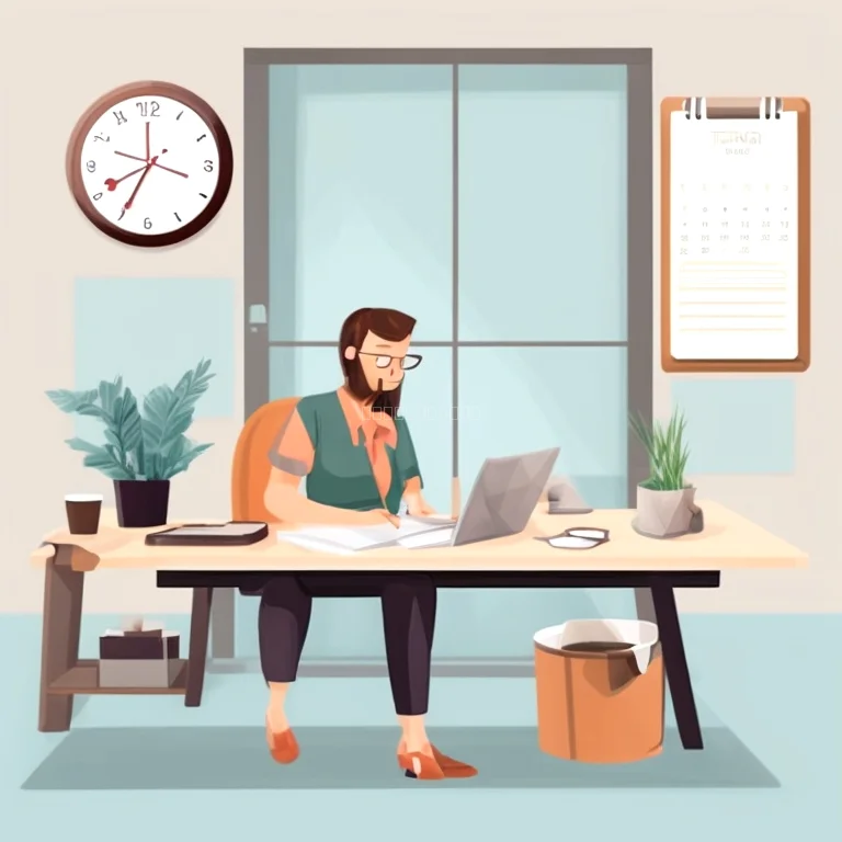 Motivierender Coach begleitet Klienten beim Zeitmanagement